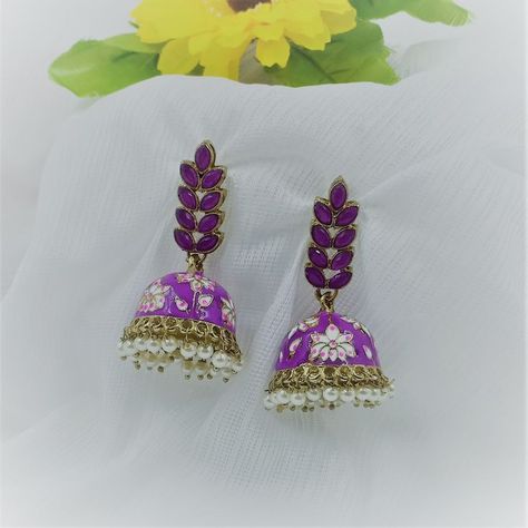 Bridal Jewellry, Desi Fashion Casual, Fabric Earrings, Desi Fashion, Earrings Collection, White Pearl, Bridal Earrings, Designer Earrings, Cleaning Clothes