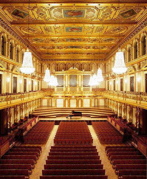 Vienna, Musikverein,(the golden hall) home of the Vienna Philharmonic Orchestra Musikverein Vienna, Vienna Waits For You, Golden Hall, Vienna Philharmonic, Way To Heaven, Calendar 2023, Heart Of Europe, Austria Travel, Best Architects