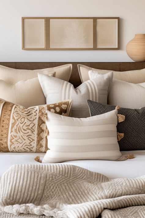 Bed accent pillows