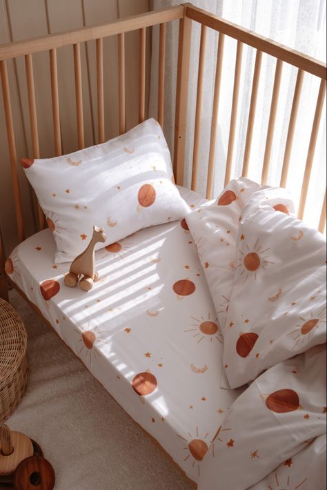 Space bedding set provides a comfortable and peaceful sleeping environment for your baby and kids thanks to its high quality organic cotton sateen fabric and ideally desinged as boho nursery bedding. Organic baby quilt offers a soft touch for your little one. SET INCLUDES 1 DUVET COVER, 1 FITTED SHEET & 1 PILLOW CASE. You can choose baby duvet cover set with or without fitted sheet as well. There are different size options according to your needs such as crib bedding, toddler bedding or twin size kids bedspread. Duvet cover sizes differs according to the bed sizes as below: *In Toddler Bedding set, duvet cover size is 40"x60" (100x150 cm) and Pillow Case size is 14"x18" (35x45 cm) *In Twin Size (single) Bedding Set, duvet cover size is 64"x88" (160x220cm) and Pillow Case size is 20"x2 Boho Toddler Bedding, Toddler Bed Quilt, Bedding Toddler, Single Bedding, Single Bedding Sets, Kids Comforter Sets, Baby Duvet, Toddler Sheets, Kids Duvet