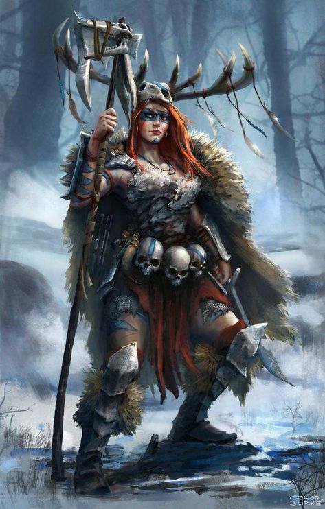 Dungeons & Dragons: Female Barbarians (inspirational) - Album on Imgur Barbarian Woman, Dragon Tattoos, Art Manga, Fantasy Warrior, Fantasy Rpg, Medieval Fantasy, Fantasy Artwork, Character Portraits, Larp