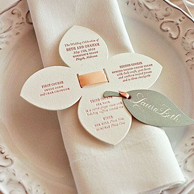 napkin menu Wedding Table Menus, Wedding Party Invites, Southern Weddings, Southern Wedding, Wedding Places, Menu Cards, Wedding Stationary, Wedding Menu, Southern Living