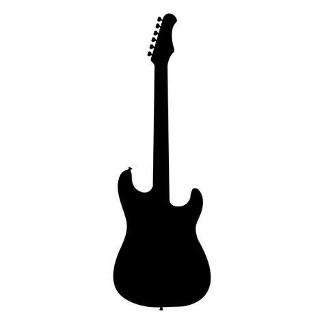 Electric guitar musical instrument silhouette #AD , #AD, #Sponsored, #guitar, #silhouette, #instrument, #Electric Guitar Doodle, Vogue Covers Art, Guitar Silhouette, Music Silhouette, Guitar Tattoo Design, Guitar Vector, Guitar Logo, Material Design Background, Guitar Tattoo