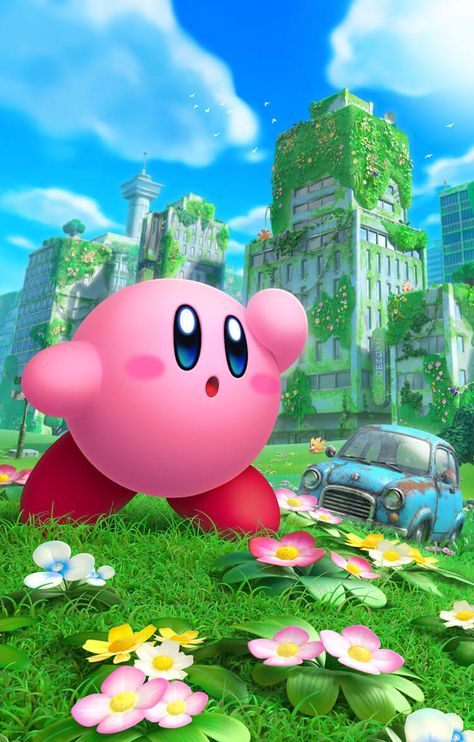 Kirby Game Background, Kirby And The Forgotten Land, Apple Office, Kirby Nintendo, Kirby Games, Switch Nintendo, Kirby Art, Action Game, Game Background