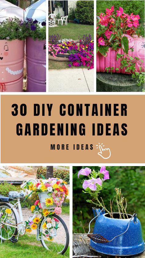 Welcome to “30 Container Gardening Ideas To Let Your Creativity Blossom”! In this article, we will take you on a journey through the enchanting world of Garden Ideas For Privacy, Diy Container Garden, Gardening Vertical, Recycled Planters, Gardening Balcony, Colorful Flowers Arrangements, Diy Container Gardening, Diy Container, Container Gardening Ideas