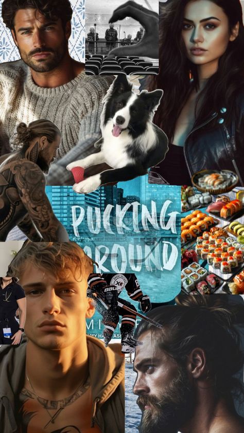 #puckingaround Pucking Around Book, Book Hangover, Romantic Books, Book Boyfriends, Reading Material, Book Characters, Book Aesthetic, Romance Books, Photo Collage