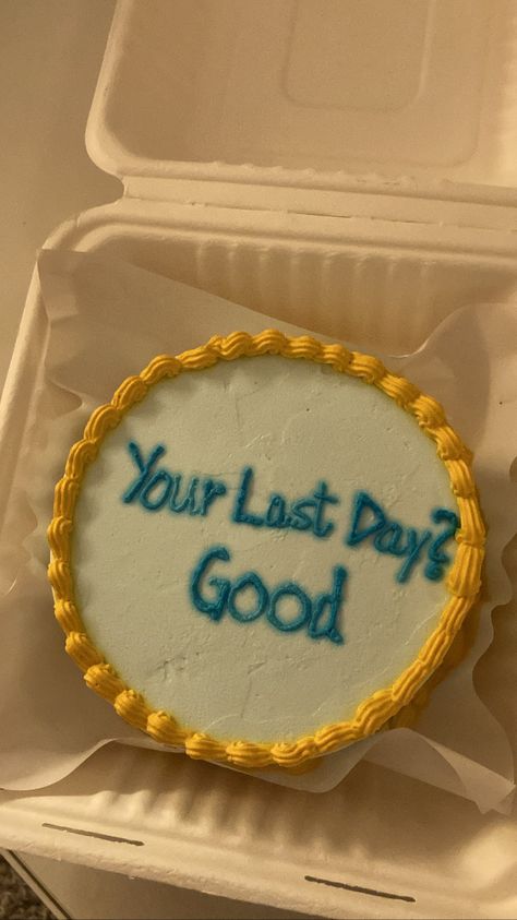 Goodbye Coworker Cake, Miss You Cake, Farewell Bento Cake, Funny Goodbye Cake, Fairwell Cake Ideas, Leaving Work Cake, Farewell Cake Designs, Farewell Cake Ideas, Funny Farewell Cakes