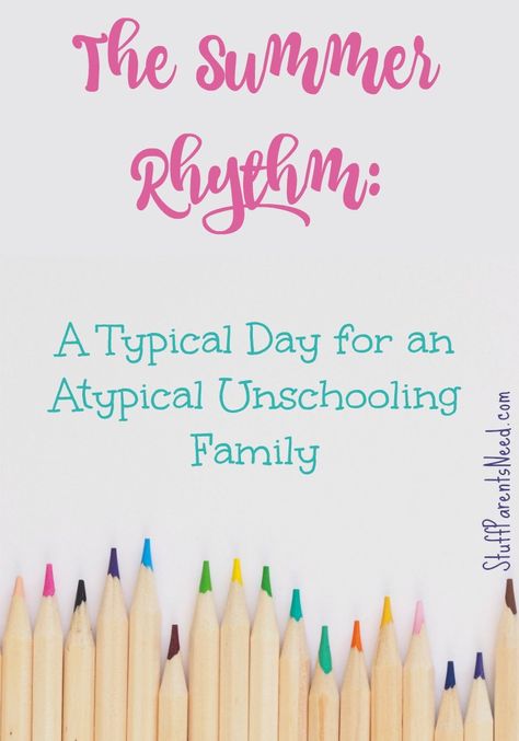 If you are looking for ideas on how to create a laid back rhythm for summer at home with the kids, or if you are a homeschooling family and want to keep going, but be low key about it, check out what a typical day for my family looks like at home. Summer Rhythm, Summer At Home, Summer Homeschool, Homeschool Hacks, Department Of Education, Positive Learning, How To Start Homeschooling, Homeschool High School, Homeschool Help