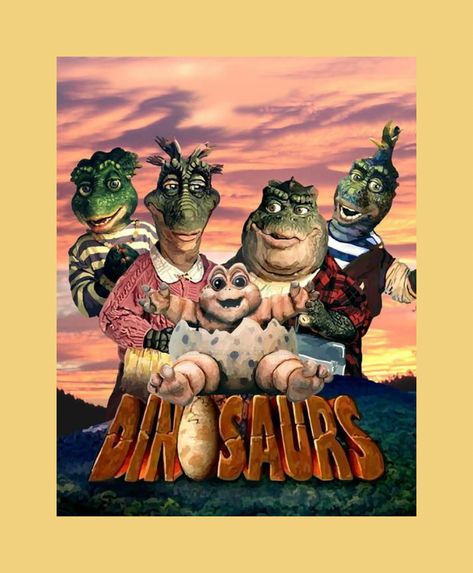 The Dinosaurs Tv Show, Dino Cartoon, Dinosaurs Show 90s, The Good Dinosaur Movie Poster, Dinosaurs Tv Series, Dinosaurs Tv, Disney Dinosaur, Jurassic Park 1993 Poster, Vanellope Y Ralph