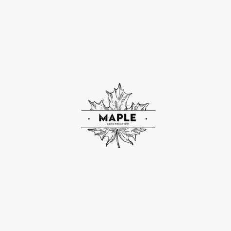 Maple cunstruction | 99designs Carpentry Branding, Ranch Branding, Maple Logo, Origami Logo, Consumer Packaging, Farm Logo, Tree Logos, Packaging Labels, Carpentry