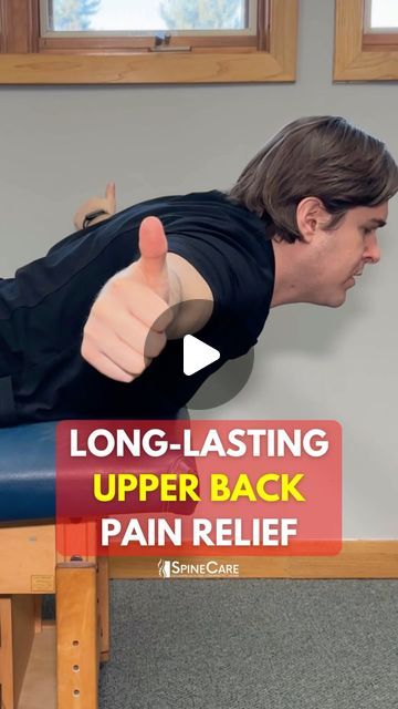 Dr. Michael Rowe | SpineCare on Instagram: "Dr. Rowe shows an exercise to help strengthen the muscles of the upper back.

This exercise is perfect to do daily to help give long-lasting pain relief, and help maintain good posture.

Let us know how it works for you!

#upperback #upperbackpain #upperbackpainrelief #drrowe #spinecare" Upper Back Pain Relief, Upper Back Pain Exercises, Dr Rowe, Michael Rowe, Spine Care, Easy Exercise, Upper Back Pain, Back Pain Exercises, Good Posture