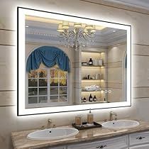 Led Vanity Mirror, Bathroom Mirror Frame, Led Bathroom Mirror, Vanity Wall Mirror, Mirror Framed, Lighted Vanity Mirror, Led Bathroom, Led Mirror Bathroom, Mirror Wall Bathroom