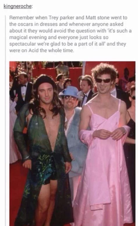 Trey Parker Matt Stone, Throwback Photos, Trey Parker, Matt Stone, Gender Stereotypes, Amazing Pictures, Faith In Humanity, What’s Going On, Tumblr Funny