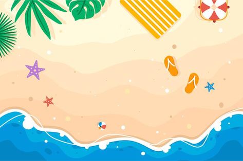 Summer theme banner on beautiful beach a... | Premium Vector #Freepik #vector #background #banner #flower #flyer Baby Boutique Display, Beach Graphics, Banner Flower, Sand Background, Black Friday Sale Banner, Underwater Theme, Summer Banner, Underwater Art, Theme Background