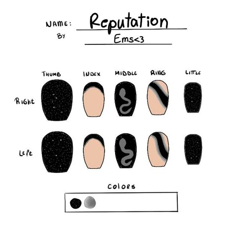 Eras Tour Nails Reputation, Taylor Swift Nail Ideas Reputation, Reputation Taylor Swift Nails, Reputation Nails Taylor Swift, Album Nails, Reputation Nails, Taylor Swift Nails, Black Gel Nails, Crazy Nail Designs