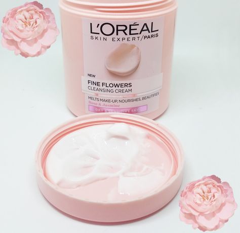 The L'Oraél Paris Fine Flowers Cleansing Cream , L'Oréal Paris Laboratories have selected and combined extracts of Rose and Jasmin... Loreal Cream, Teeth Nails, Skincare Brands, Jasmine Flower, Skin Cleanse, Fresh Skin, New Paris, List Ideas, Loreal Paris