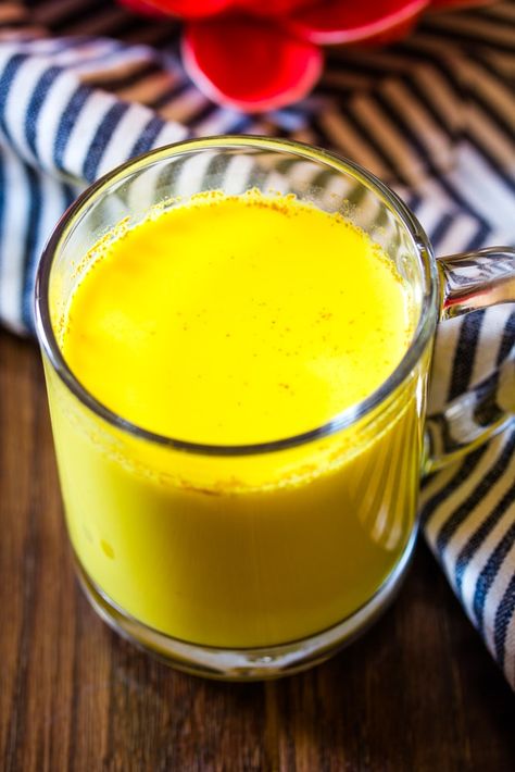 Haldi Doodh - Golden Turmeric Milk Haldi Milk, Golden Turmeric Milk, Turmeric Milk Recipe, Haldi Doodh, Treating Ibs, Turmeric Golden Milk, Golden Milk Recipe, Chocolate Wine, Turmeric Milk