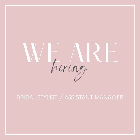 Lutka Boutique is searching for a friendly and passionate Bridal Stylist / Assistant Manager to join our growing business ✨ If you love bridal fashion, have experience in bridal retail or wedding industry and want to join a friendly small team in our beautiful Fremantle boutique… then we want to hear from you 🤗 Check out SEEK.COM for full job details and email us your cover letter + resume to apply! #weddingindustry #perthweddingindustry #weddingvendors #perthweddingvendors #perthwedding... Bridal Stylist, Assistant Manager, Growing Business, We Are Hiring, Cover Letter For Resume, Industrial Wedding, Bridal Fashion, Cover Letter, Grow Business