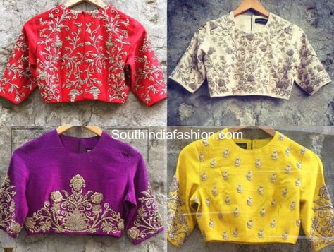 jayanti reddy blouse designs Jayanti Reddy, Blouse Designs High Neck, Cotton Saree Blouse Designs, Traditional Blouse Designs, Fashion Indian, Sari Blouse Designs, Blouse Designs Indian, Maggam Work Blouse Designs, Blouse Designs Silk