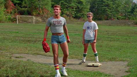 Slasher Summer, Summer Camp Outfits, Summer Camp Aesthetic, Sleepaway Camp, Mens Crop Top, 80s Men, Slasher Film, Camping Aesthetic, Aesthetic Outfits Men