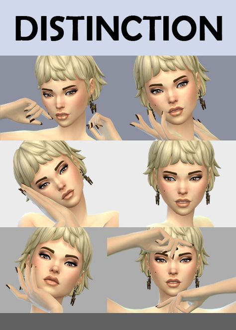 SakuraLeon : ♥ Distinction ♥ Total 6 poses for the Sims 4... Ts4 Gallery Poses, Sims 4 Gallery Poses, Gallery Poses, Sims Gallery, Cc Packs, Sims 4 Gallery, Headshot Poses, Tumblr Sims 4, Sims 4 Gameplay