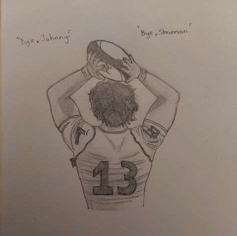 Drawing of Johnny Kavanagh from Binding 13. "Bye Johnny, Bye Shannon." Binding 13 Fan Art, Tommen College, Johnny Kavanagh, Keeping 13, Binding 13, Chloe Walsh, Books Aesthetic, Book Aesthetics, Book Addict