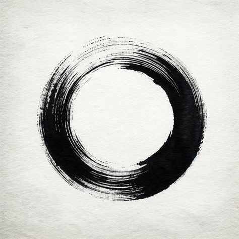 Signs;Sigils;Symbols 🌀 Today's Symbol: The Enso Circle 🌀 In Zen Buddhism, the Enso circle represents enlightenment, the universe, and the void, perfectly mirroring today's proverb: "Vision without action is a daydream; action without vision is a nightmare." The Enso, a circle drawn with a single brush stroke, symbolizes a moment when the mind is free to let the body create. The beauty of Enso lies in its incompleteness, reminding us that balance is a continual process of aligning vision wi... Mirror Symbol, Mindfulness Symbol, Circle Meaning, Enso Circle, Diy Wings, Calligraphy Drawing, The Tao, Zen Buddhism, The Void