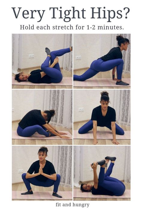 Hip Strengthening Exercises, Hip Flexor Exercises, Lower Back Pain Exercises, Latihan Yoga, Tight Hips, Easy Yoga Workouts, Strengthening Exercises, Yoga Exercises, Back Pain Exercises