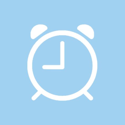 Light blue clock phone icon Baby Blue Iphone Wallpaper, Plakat Design Inspiration, App Ikon, App Store Icon, Zestaw Ikon, Application Iphone, Application Icon, Clock Icon, Blue Clocks