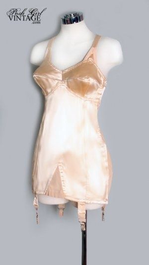 1930s Peach Satin ALL IN ONE Girdle Garter Corset | vintage 1930s undergarment Control Shapewear, Vintage Girdle, Health Women, Corset Training, Waist Shapewear, Waist Trainers, Retro Lingerie, Lingerie Inspiration, Body Shapewear