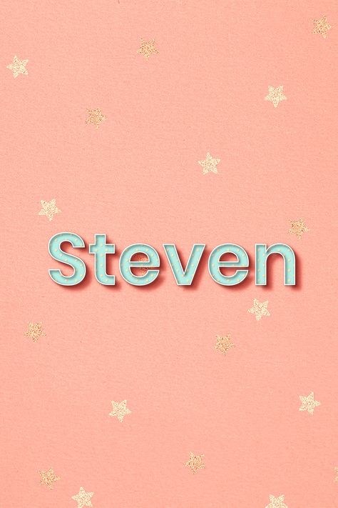 Steven name word art typography vector | free image by rawpixel.com / Wit Word Art Typography, Vector Background, Names With Meaning, Free Illustrations, Design Element, Free Images, Design Resources, Word Art, Cute Designs