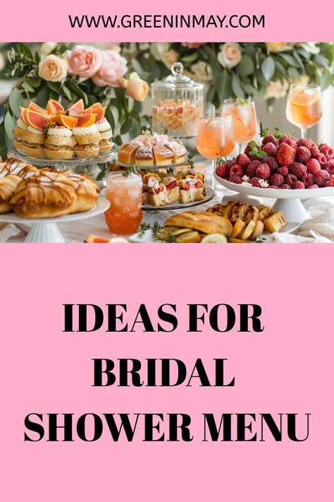 Bridal shower is all about fun. Fun is incomplete without food and drinks right? We are here to help make the fun complete by giving you a list of our favorite bridal shower food ideas. Tea Party Bridal Shower Menu Ideas, Bunch Bridal Shower Food, Ideas For Bridal Shower Food, Bridal Shower Buffet Food, Bridal Shower Cold Food Ideas, Food For Bridal Shower Brunch, Summer Bridal Shower Food Ideas, Menu For Bridal Shower Luncheon, Shower Foods Bridal