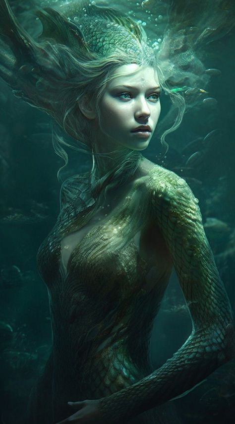 Siren Creature, Fantasy Story Ideas, Mermaid Artwork, Fantasy Mermaids, Mermaid Pictures, Mermaid Aesthetic, Tattoo Style Drawings, Cute Fantasy Creatures, Mermaids And Mermen