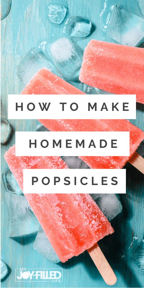 Popsicles are the perfect summer treat. Here is a simple, helpful guide to get you started making your own homemade popsicles. #popsicles #homemadepopsicles #frozentreat