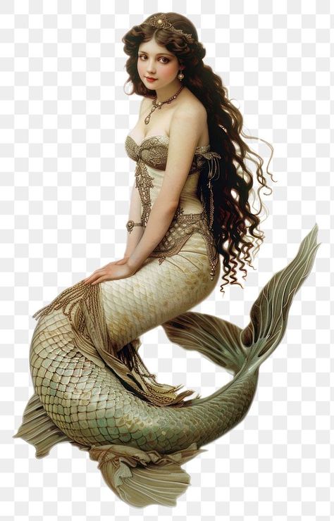 Mermaid Png Aesthetic, Mermaid Elements, Tropical Mermaid, Aesthetic Pngs, Mermaid Character, Mermaid Png, Princess Png, Mermaid Canvas, Mermaid Pose