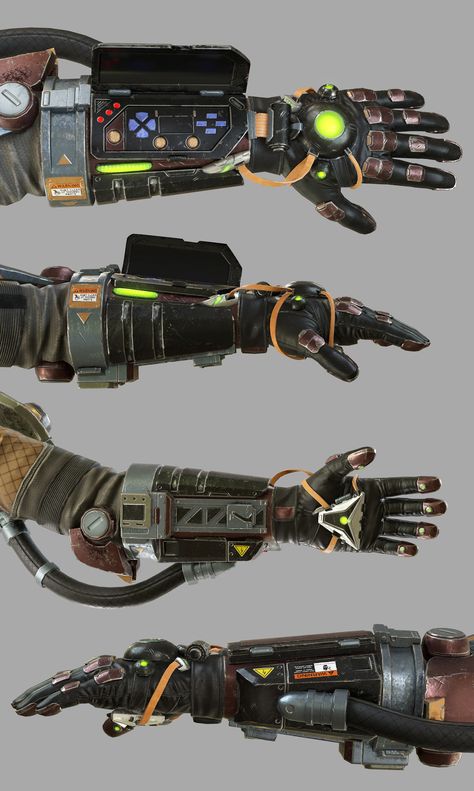 ArtStation - Sci-fi suit, Jesse Sandifer Futuristic Phone Concept, Sci Fi Gauntlets, Sci Fi Accessories, Sci Fi Equipment, Sci Fi Gloves, Sci Fi Gadgets, Tech Gauntlet, Sci Fi Tech Concept, Scifi Suit