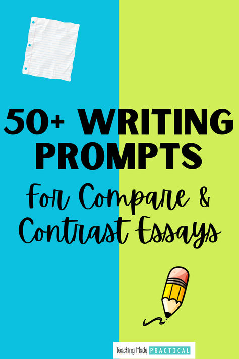 50+ Writing Prompts for Compare and Contrast Essays Compare And Contrast Activities, Compare And Contrast Activities 3rd, Compare And Contrast Essay Examples, Compare And Contrast Essay Topics, Compare And Contrast Writing Prompts, Compare And Contrast Writing Template, Background Knowledge, Essay Prompts, Essay Topics