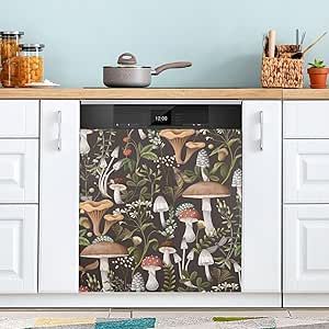 Dishwasher Panel, Dishwasher Magnet Cover, Forest Mushrooms, Kitchen Fridge, Dishwasher Cover, Dishwasher Magnet, Kitchen Fridges, Door Cover, Refrigerator Magnet