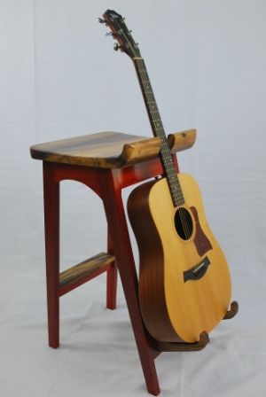 Guitar Stool - FineWoodworking Fine Woodworking Furniture, Guitar Stands, Wooden Stool, Guitar Stand, Durable Furniture, Diy Holz, Woodworking Bench, Woodworking Furniture, Into The Woods