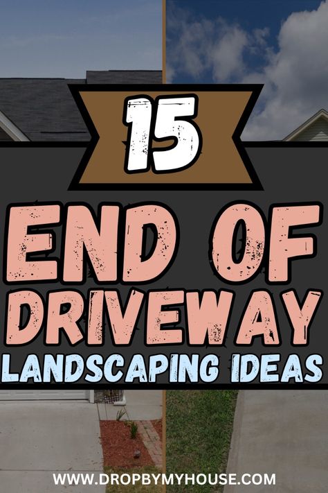 Here are the best end of driveway landscaping ideas for you to consider. Look at these end of driveway ideas to see what works for your property. Bottom Of Driveway Landscaping, Top Of Driveway Landscaping, Front Yard Post Ideas, Diy Driveway Marker Ideas, End Of Driveway Landscaping Country, Driveway Separation Ideas, Corner Of Driveway Landscaping Ideas, Low Maintenance Driveway Landscaping, Rural Mailbox Landscaping