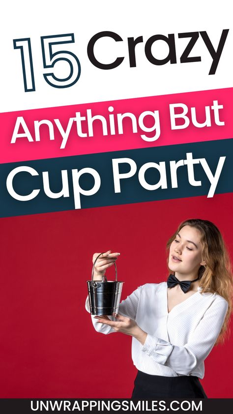 Anything but a cup party ideas Anything But A Cup Day, Cups Games For Adults, Drink Out Of Anything But A Cup Ideas, Anything But A Cup Party Ideas Funny, Party Cups Single Taken Complicated, Anything But A Cup Ideas, Single Taken Cups Party, Anything But Cup Party, Anything But A Cup Party Ideas