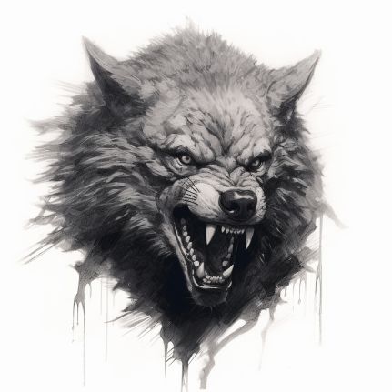 Growling Wolf Tattoo, Wolf Angry, Growling Wolf, Majestic Wolf, Monster Artwork, Art Zine, Music Drawings, Jon Jon, Tattoos Women