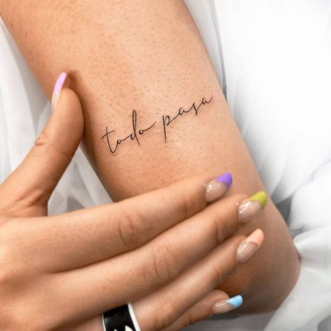 Small Spanish Tattoos, Font Tato, Tato Minimal, Ankle Tattoos For Women, Omerta Tattoo, Lettering Tattoo, Petite Tattoos, Tattoo For Son, Star Tattoo