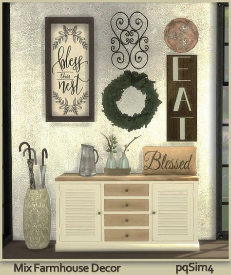 Sims 4 Cc Farmhouse Decor, Sims 4 Cc Farmhouse, Sims 4 Farmhouse Cc, Sims 4 Farmhouse, Living Room Sims 4, Sims 4 Cc Hair, Sims 4 Game Mods, Sims 4 House Design, Sims 4 Update