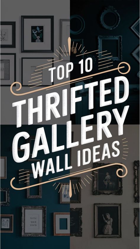 Top 10 Styling Ideas for a Thrifted Gallery Wall Vintage Books Display, Eclectic Frames, Book Displays, Aesthetic Diy, Creative Styling, Visual Display, Book Display, Gallery Walls, Coastal Cottage