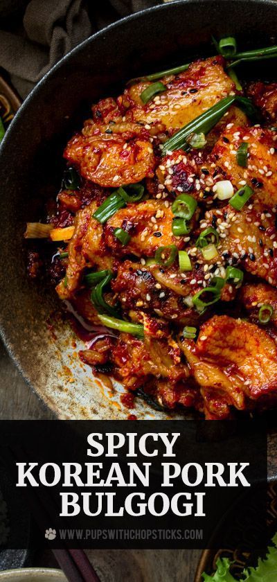 Korean Spicy Pork Bowls, Korean Dishes Recipes Meat, Spicy Pork Belly Ramen, Korean Pork Rice Bowl, Pork With Bell Peppers, Spicy Korean Pork Belly, Korean Pork Lettuce Wraps, Easy Korean Pork Recipes, Korean Spicy Pork Bulgogi