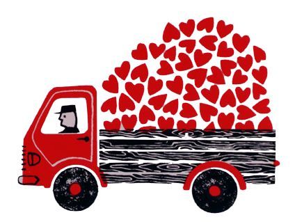 Truckload of hearts Heart Day, I Love Heart, Happy Heart, Art And Illustration, Heart Art, All You Need Is Love, Valentin Nap, Love Symbols, Be My Valentine