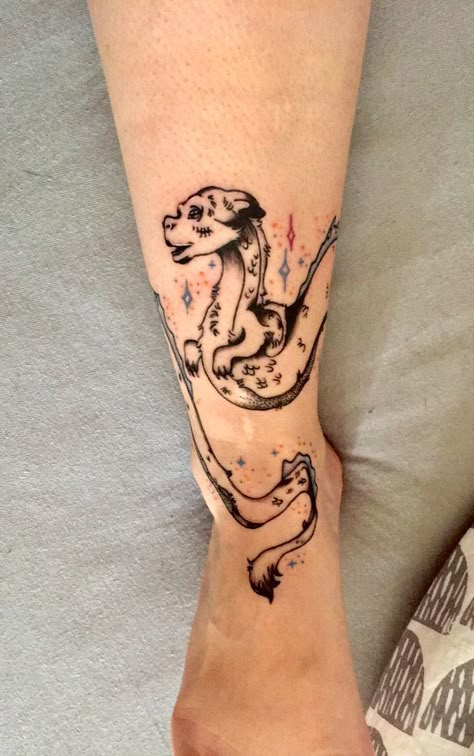 Falcor Luck Dragon Tattoo, Falcor Dragon Tattoo, Falcor Neverending Story Tattoo, Falkor Tattoo, Neverending Story Tattoo, Kitsune Tattoo, Cool Tattoo Designs, Story Tattoo, Lotr Tattoo