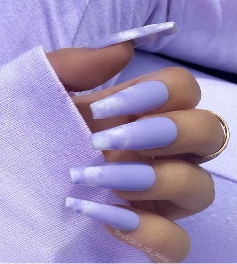 Purple Acrylic Nails, Lilac Nails, Square Nail, Square Nail Designs, Lavender Nails, Purple Acrylic, Blue Acrylic Nails, Valentine's Week, Ombre Acrylic Nails