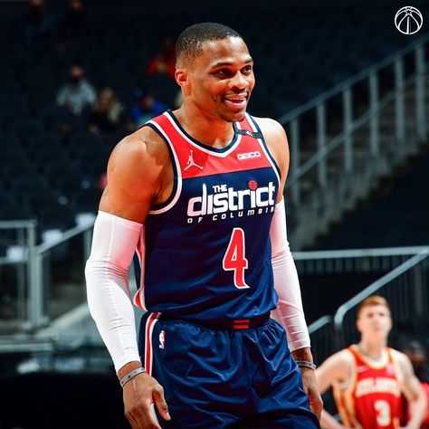 Washington Wizards on Instagram: “Russell Westbrook is now 35th on the NBA's all-tiime scoring list, passing Larry Bird.” Russell Westbrook Rockets, Russell Westbrook Wizards, Westbrook Wallpapers, Jersey Wallpaper, Jersey Nike, Russell Westbrook, Basketball Art, Washington Wizards, Larry Bird